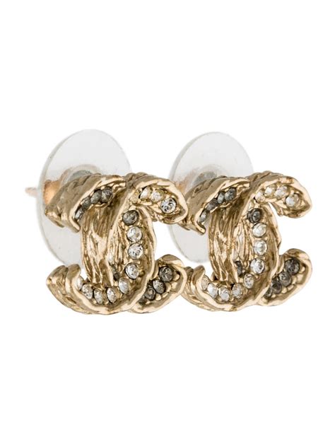 replica chanel cc stud earrings|chanel cc logo stud earrings.